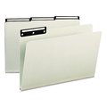 Smead Pressboard Folder, Gray/Green, PK25, Tab Cut: 1/3 18430